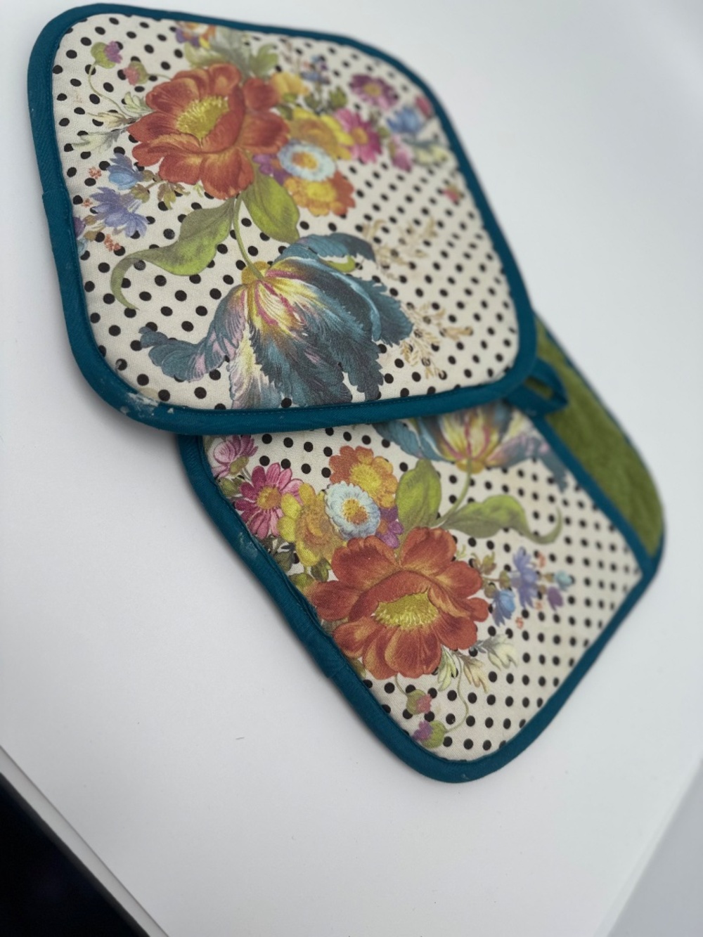 MacKenzie Child's Oven Mitt and Pot Holder - Picture 3 of 4